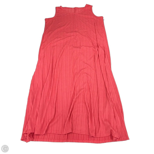 Dress Casual Maxi By Cmf In Coral, Size: 3x