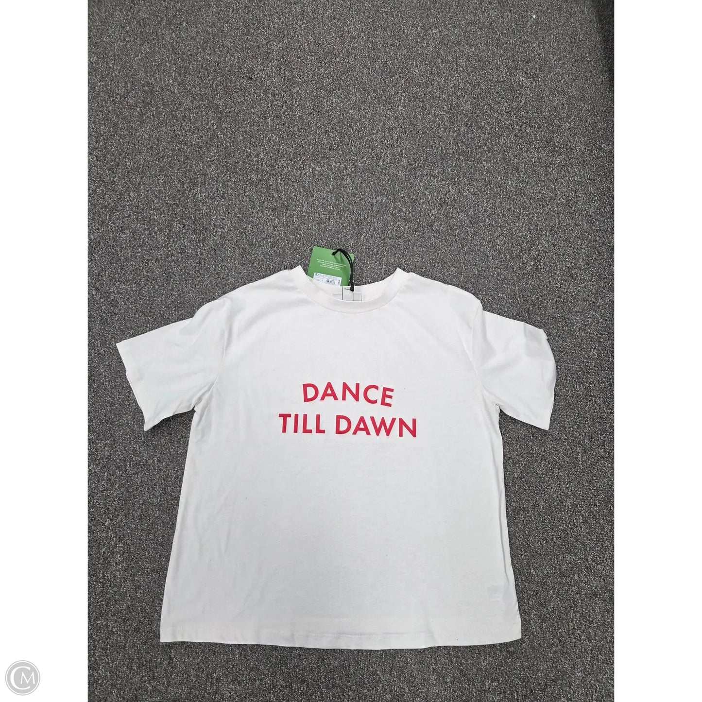 Top Short Sleeve Designer By Kate Spade In White, Size: S