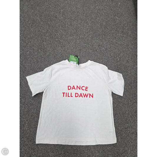 Top Short Sleeve Designer By Kate Spade In White, Size: S