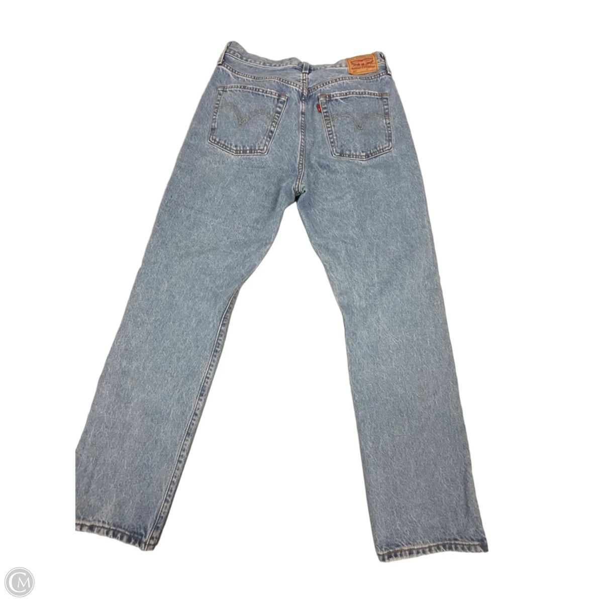 Jeans Straight By Levis In Blue Denim, Size: 10