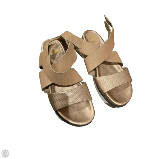 Sandals Flats By Cme In Bronze, Size: 6.5