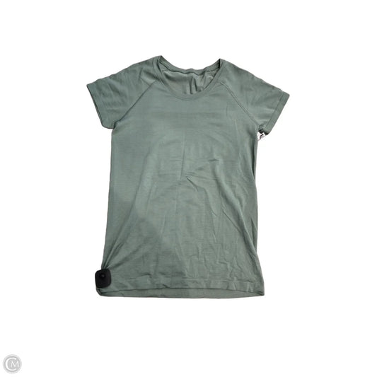 Athletic Top Short Sleeve By Lululemon In Green, Size: 10