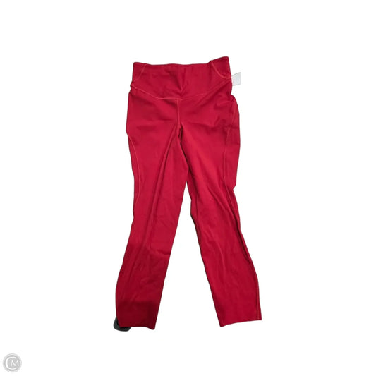 Athletic Leggings By Lululemon In Red, Size: 6