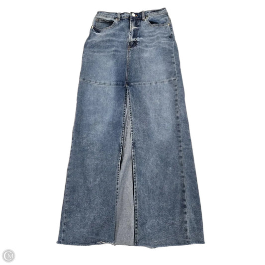 Skirt Maxi By Cme In Blue Denim, Size: 4