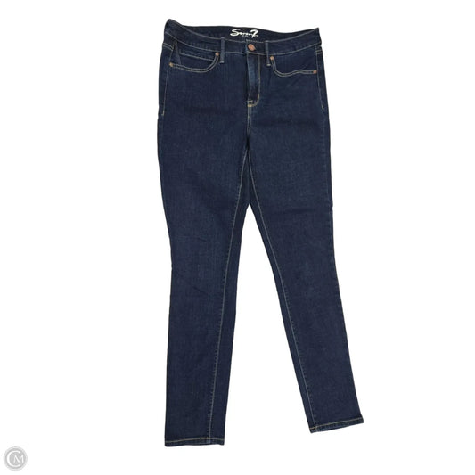 Jeans Skinny By Seven 7 In Blue Denim, Size: 6