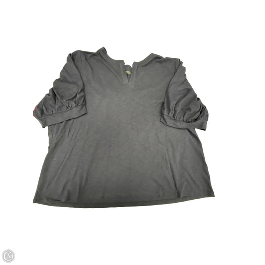 Top Short Sleeve By Talbots In Navy, Size: 3x