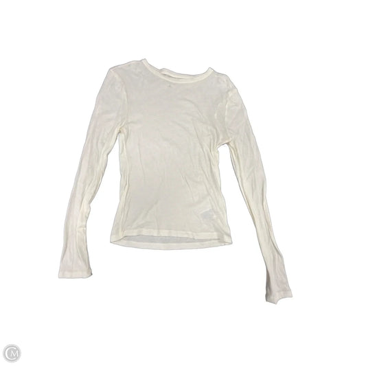 Top Long Sleeve By J. Crew In Ivory, Size: M