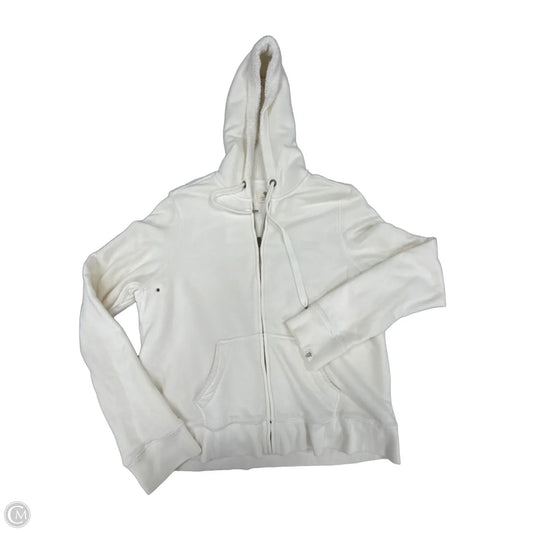Sweatshirt Hoodie By J. Crew In Cream, Size: Xl