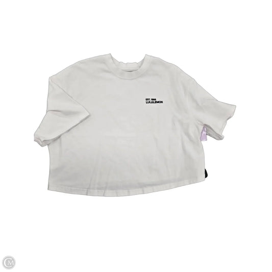 Top Short Sleeve By Cmf In White, Size: L