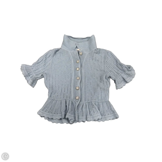 Top Short Sleeve By Cme In Blue, Size: M