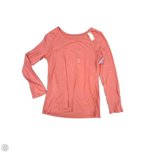Top Long Sleeve By Loft In Peach, Size: L