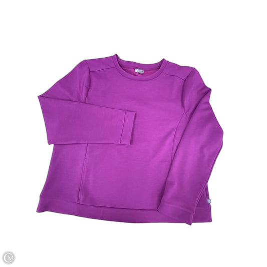 Sweatshirt Crewneck By Talbots In Purple, Size: Xl