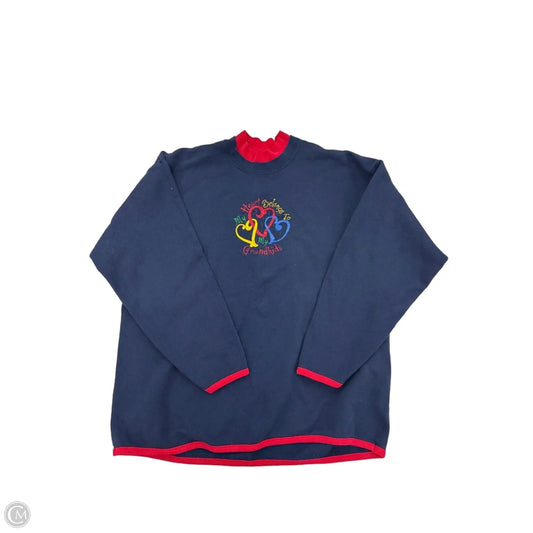 Sweatshirt Crewneck By Cmf In Navy, Size: Xl