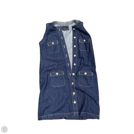 Dress Casual Short By Ann Taylor In Blue Denim, Size: Sp