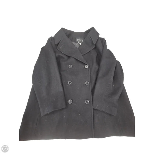 Coat Peacoat By London Fog In Black, Size: 2x