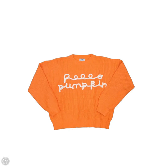 Sweater By Cme In Orange, Size: Xxl