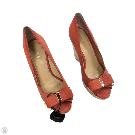 Shoes Heels Wedge By Michael By Michael Kors In Pink, Size: 9