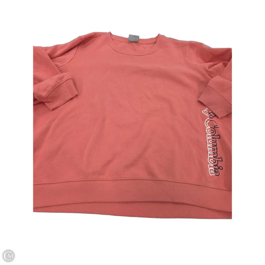 Sweatshirt Crewneck By Columbia In Coral, Size: 2x