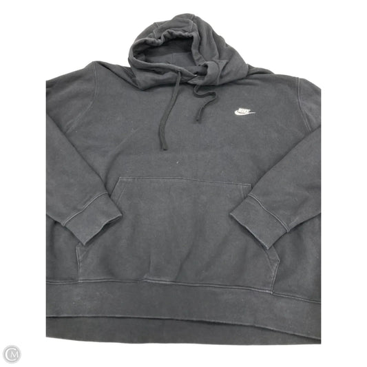 Sweatshirt Hoodie By Nike In Black, Size: 1x