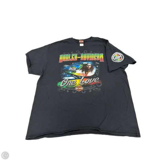 Top Short Sleeve By Harley Davidson In Black, Size: Xl