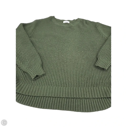 Top Long Sleeve By Zenana In Green, Size: 1x