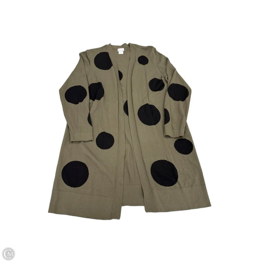 Cardigan By Chicos In Polkadot Pattern, Size: M