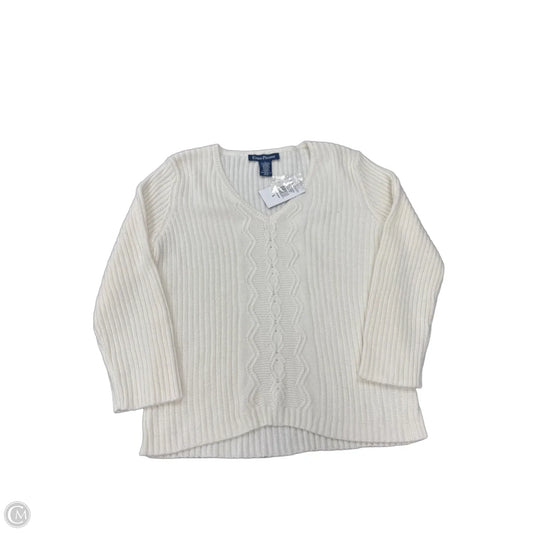 Sweater By Evan-picone In White, Size: L