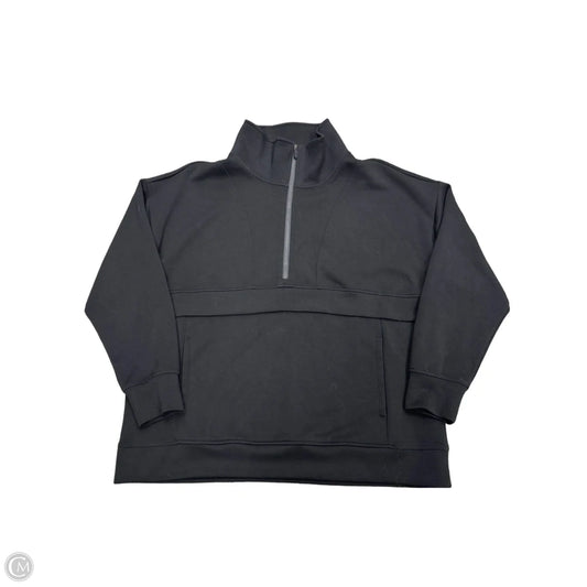 Athletic Sweatshirt Collar By Gaiam In Black, Size: Xxl