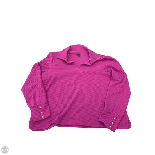 Top Long Sleeve By Talbots In Purple, Size: Xl