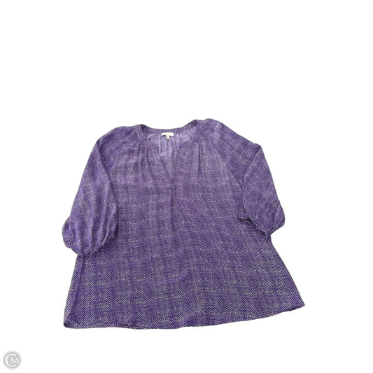 Top 3/4 Sleeve By Joie In Purple, Size: M