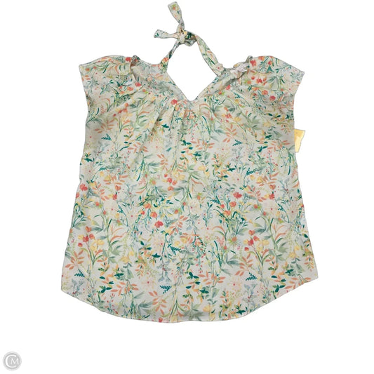 Top Short Sleeve By Lc Lauren Conrad In Floral Print, Size: S