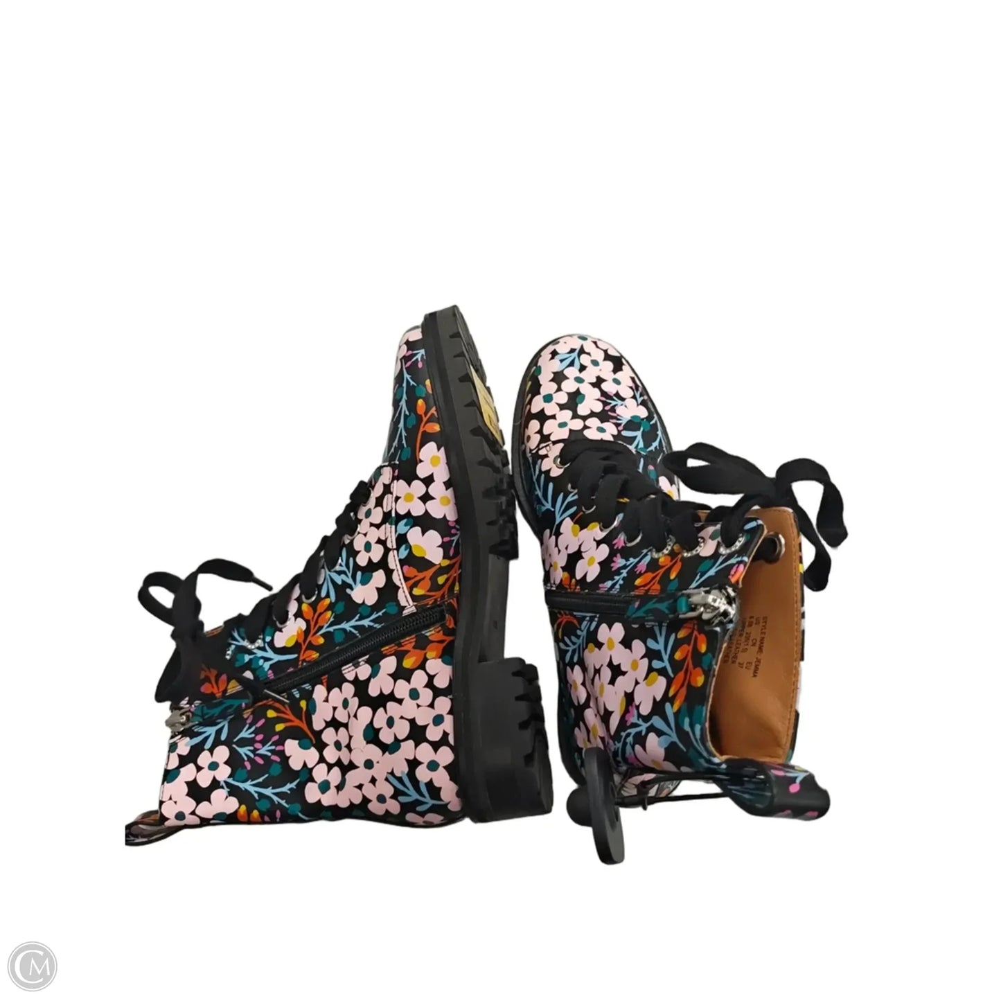 Boots Designer By Kate Spade In Floral Print, Size: 6.5