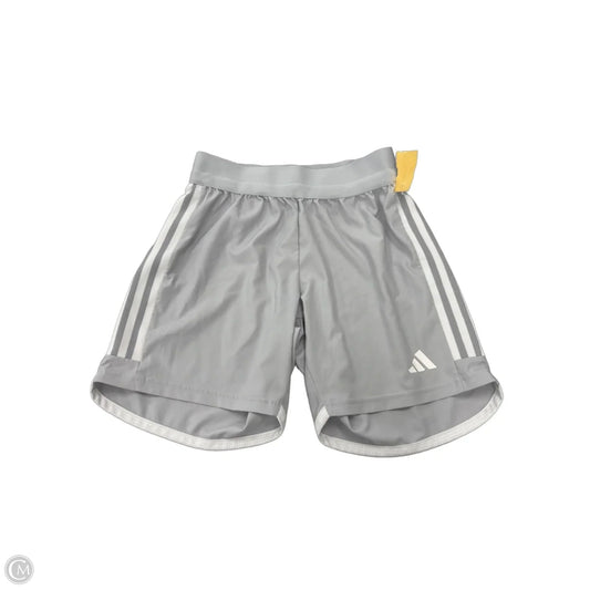 Athletic Shorts By Adidas In Grey, Size: S