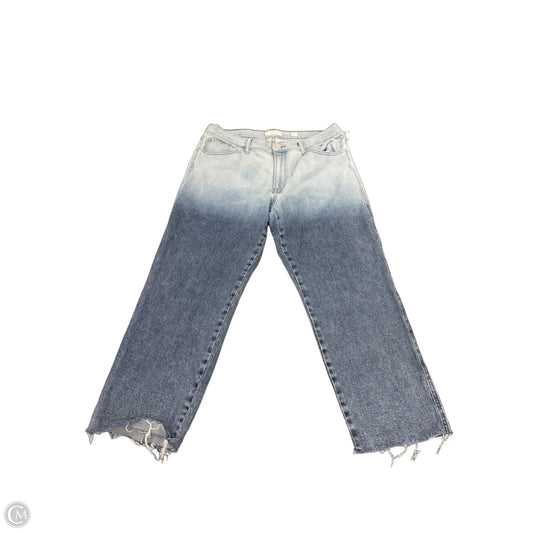 Jeans Cropped By Lucky Brand In Blue Denim, Size: 14