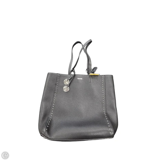 Tote Leather By Calvin Klein, Size: Large