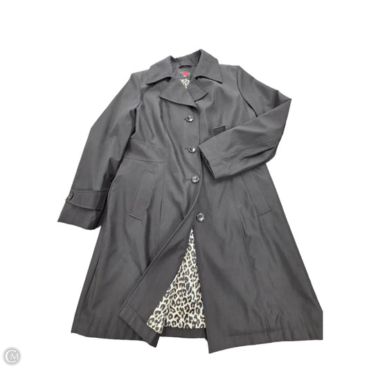 Coat Trench Coat By Gallery In Black, Size: Xl
