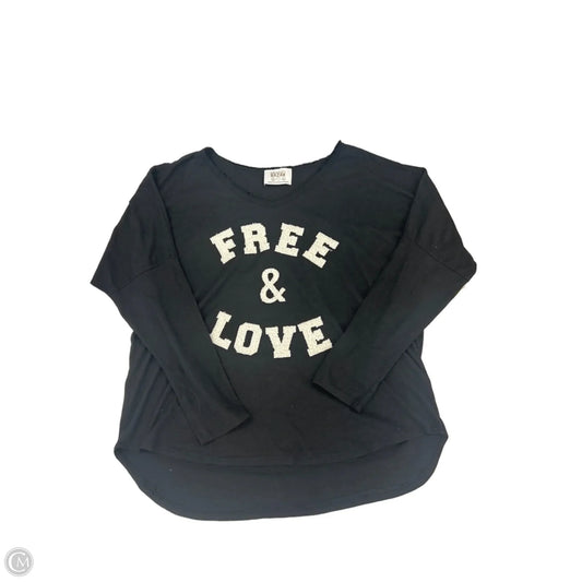 Top Long Sleeve By Cme In Black, Size: Xs