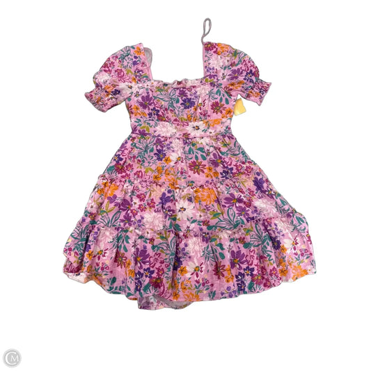 Dress Casual Short By Blu Pepper In Floral Print, Size: S