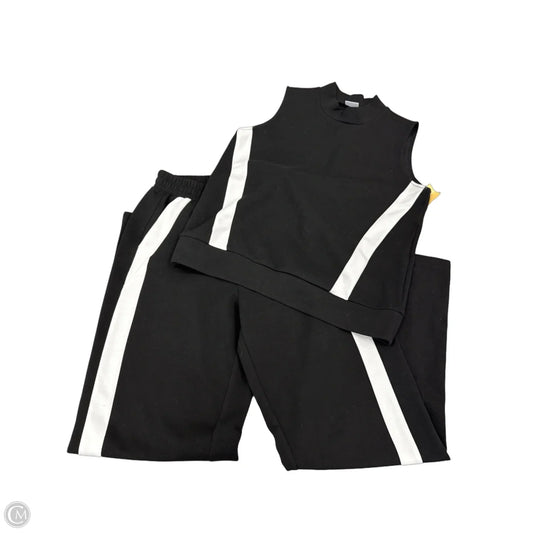 Top 2pc Sleeveless By Cmf In Black & White, Size: S