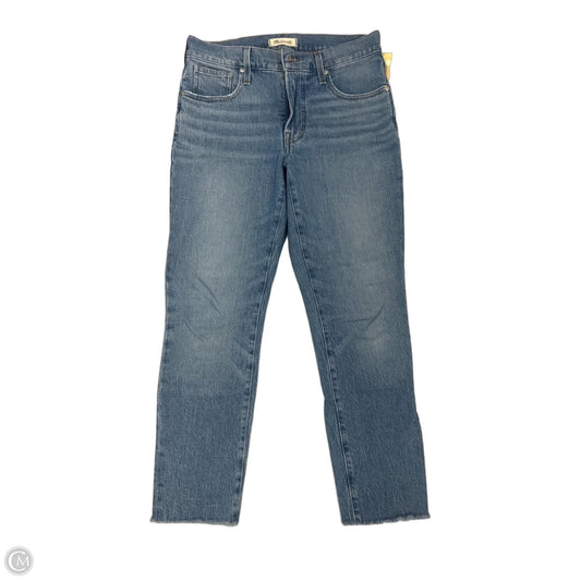 Jeans Straight By Madewell In Blue Denim, Size: 4