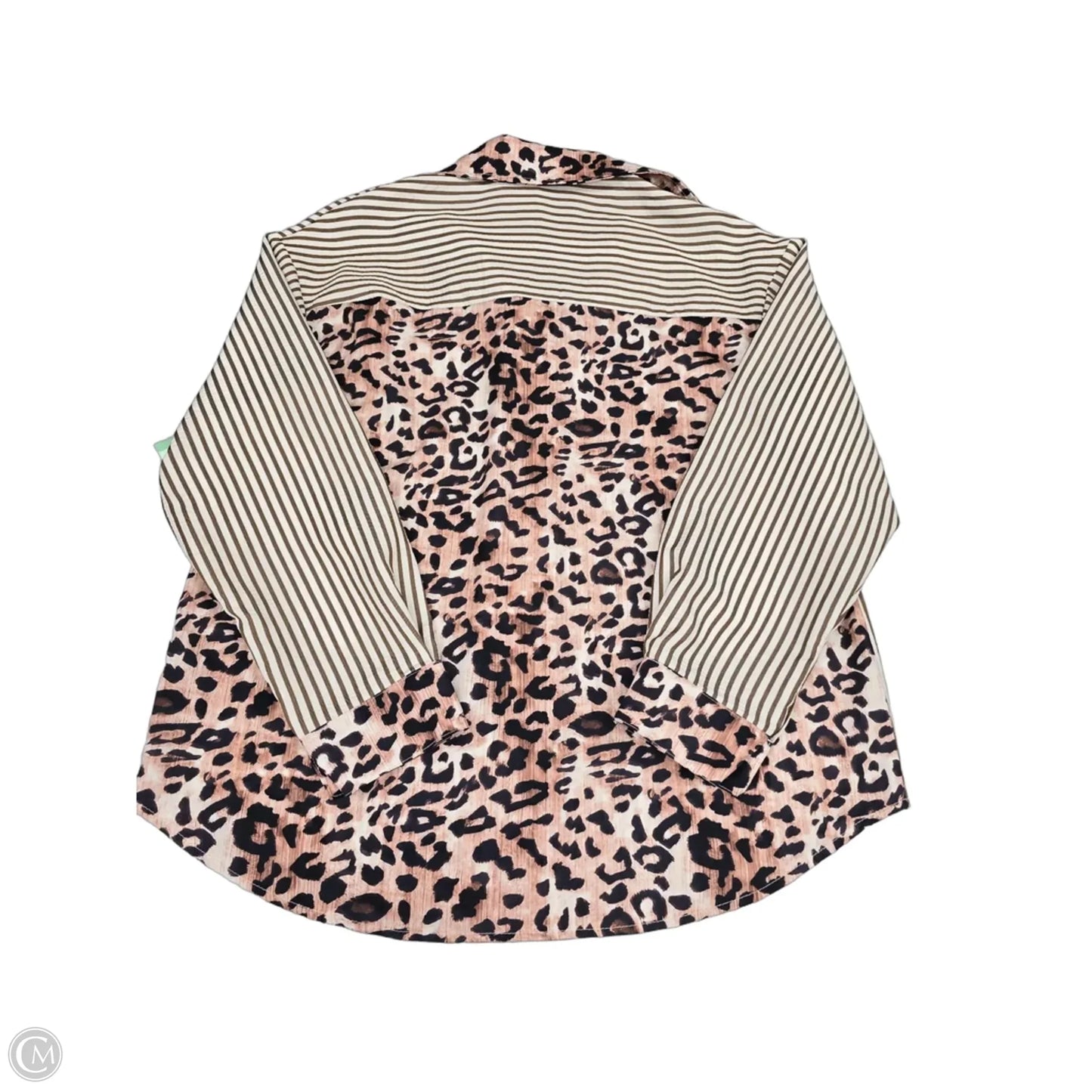 Top Long Sleeve By Cmf In Animal Print, Size: L