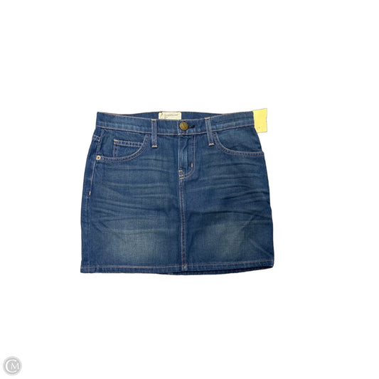 Skirt Mini & Short By Current/elliott In Blue Denim, Size: 0