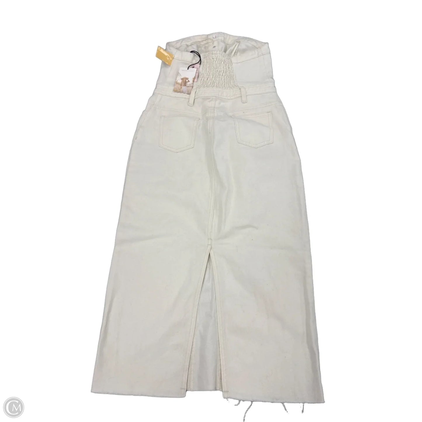 Dress Casual Midi By Cme In White Denim, Size: M