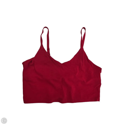 Athletic Bra By Athleta In Red, Size: L
