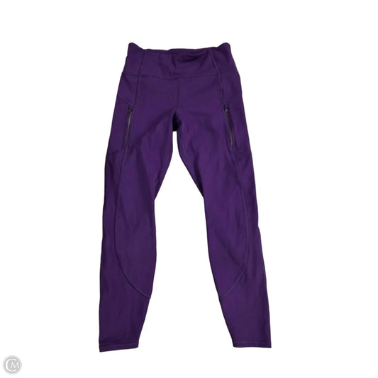 Athletic Leggings By Athleta In Purple, Size: M