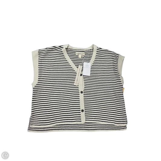 Top Short Sleeve By Saltwater Luxe In Black & Cream, Size: L