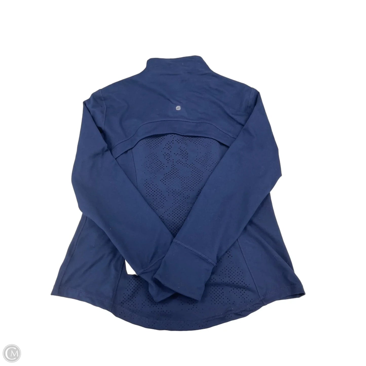 Athletic Top Long Sleeve Collar By Tangerine In Navy, Size: Xl