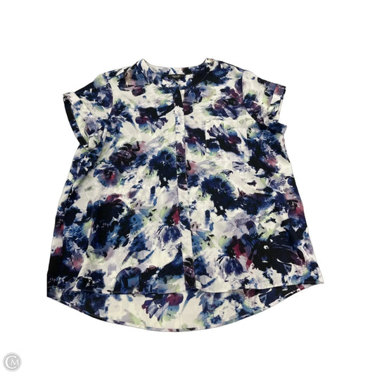 Top Short Sleeve By Simply Vera In Floral Print, Size: Xlp