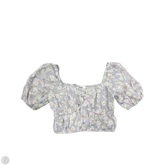 Top Short Sleeve By Elodie In Floral Print, Size: M