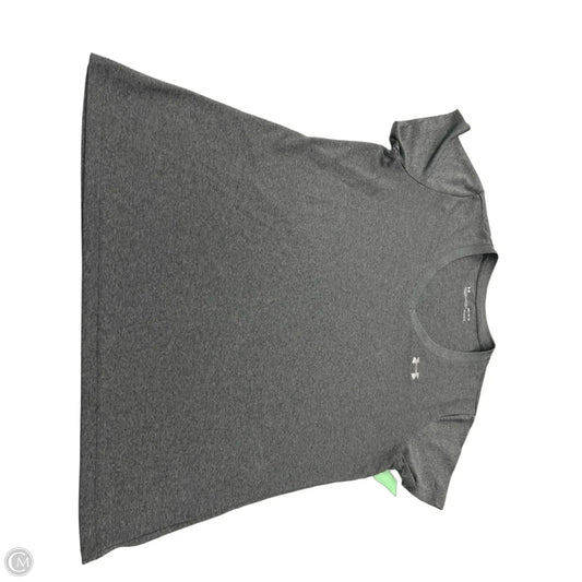 Top Long Sleeve By Under Armour In Grey, Size: M